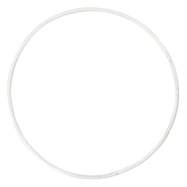 20 cercles en métal blanc Ø 10 cm
