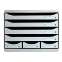 Module de classement Storebox 7 tiroirs Office - Gris lumière - Exacompta