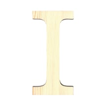 Lettre I - 19 cm - bois - Artemio