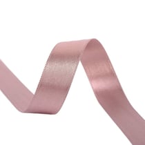 Bobine 40m ruban satin double face fabriqué en France vieux rose