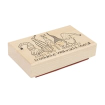 Tampon "Es wichtelt", 6x10cm