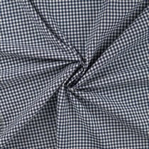 Tissu Seersucker Carreaux Rayures Bleu marine
