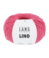 Pelote de lin à tricoter Lino - Lang Yarns 85 Rose