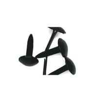 Attaches parisiennes Rond, 4+8 mm, boîte blister 75 pces, noir