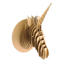 MégaCréa DIY - Maquette en carton à assembler Trophée Licorne 25x40x28 cm