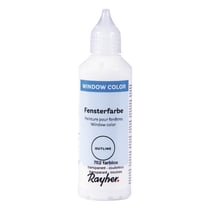 Window Color Peinture pour les contours, transparent, flacon 80 ml