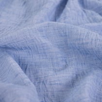 Tissu aspect Lin uni Bleu ciel