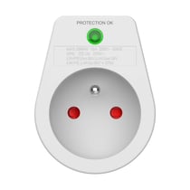 Force Power Prise parafoudre 1 sortie Type E – Protection 310J Blanc