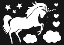 POCHOIR LICORNE - 21X29,7 CM
