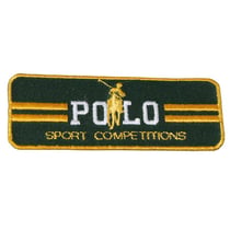 Ecusson thermocollant polo sport vert 3cm x 7cm