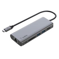 Belkin HUB USB-C vers HDMI 4K USB Ethernet USB-C Power Delivery 100W Argent