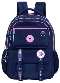 Sac à dos scolaire - MARSHMALLOW Pixelly - Bleu nuit - 2 compartiments