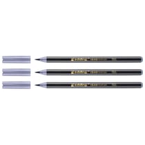 Lot de 3 feutres pointe pinceau - EDDING - Gris argent - 1-3 mm