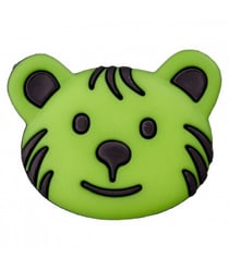 Carte de 1 bouton Tigre à queue Vert 28mm - Union Knopf Vert