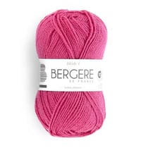 Pelote de laine - Magenta - 50% Laine 50% acrylique - Bergère de France - Idéale 4