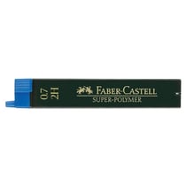 Mine de rechange pour porte-mine Faber-Castell - Super Polymère 9065 S - 0,7 mm 2H - Lot de 12