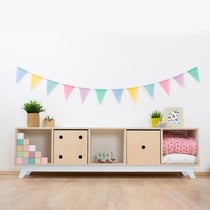 Meuble de rangement NABOSKY blanc 1x5