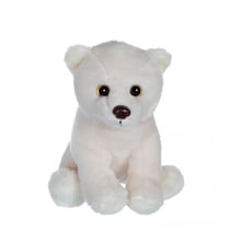 Peluche - P'tits sauvageons 15 cm - ours blanc