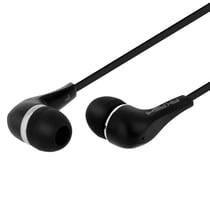 Écouteurs Stéréo Intra-auriculaire Filaire Télécommande Jack 3.5mm Noir Akashi