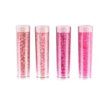 MégaCréa DIY - Perle Rocaille tubes 8 g Rose 4 pièces
