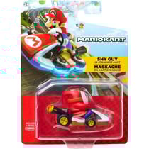 Coffret mario kart : kart shy guy maskache 6 cm - nintendo