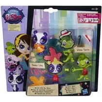 2 petshop a customiser panda penny ling + vinnie terrio le lezard - que le spectacle commence - hasbro - a8534