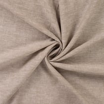 Tissu Lin Coton uni Beige chiné