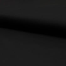 Tissu Popeline de coton unie stretch Noir