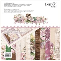 6 papiers scrapbooking 30 x 30 cm Lemoncraft SECRET GARDEN