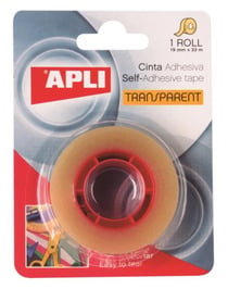 RUBAN ADH TRANSP 19x33 BLISTER