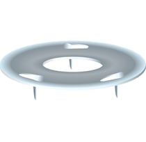 Boîte de 50 punaises 3 pointes en acier nickelé - Hauteur de pointe 3mm - 12mm de diamètre - Exacompta