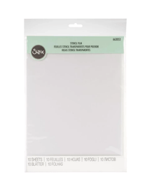 10 feuilles de pochoir - Sizzix