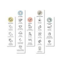 Routines du matin - Autocollants repositionnables - Jouet créatif et éducatif