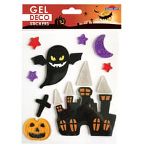 Stickers gel Halloween - Château hanté