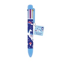 Stylo 6 Couleurs Dreamland - Janod - Violet/Bleu - Idéal pour les enfants dès 6 ans