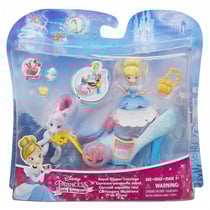 Mini princesse : cendrillon et son carrosse pantoufle - hasbro c0535 - disney princesses - poupée