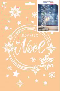 POCHOIR A4 SANS SACHET - JOYEUX NOEL