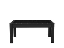 Billard Floride convertible en table à manger - 6 personnes - noir grainé tapis noir