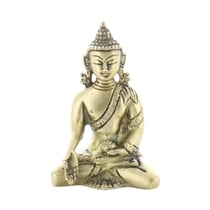 Statuette Bouddha Varada Mudra en Laiton doré mat 7,5 cm - Omsaé