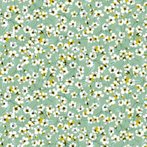 Tissu Coton imprimé Miyu sur fond Vert menthe