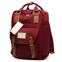 Sac à Dos Etudiant Ecole Cartable 38 * 28 * 15 cm Rouge Bordeaux YONIS
