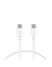 CABLE USB C VERS USB TYPE C 20W 1M BLANC KSIX