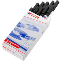 Lot de 3 marqueurs permanents pointe ogive 1 mm - EDDING - Noir