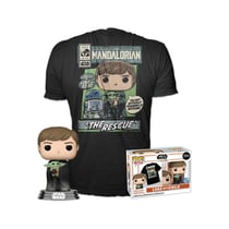 Star Wars The Mandalorian - Set figurine et T-Shirt POP! & Tee Luke & Child - Taille S