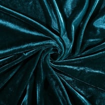 Tissu Velours jersey épais Bleu pétrole