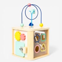 Cube d'activités en bois sonore et lumineux Oxybul