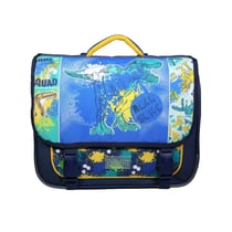Cartable 38 cm Phileas Bleu Dinosaure - BAGTROTTER