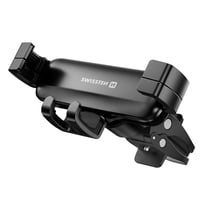 Swissten Support Voiture Smartphone pour Grille d'Aération Gravity Lock Rotatif 360° Noir