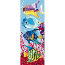 Princesse - Canevas antique 30x65 cm aquarium Sans fils