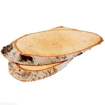 Rondelles de bois décoratives - 15 x 9  cm - 7 pcs
